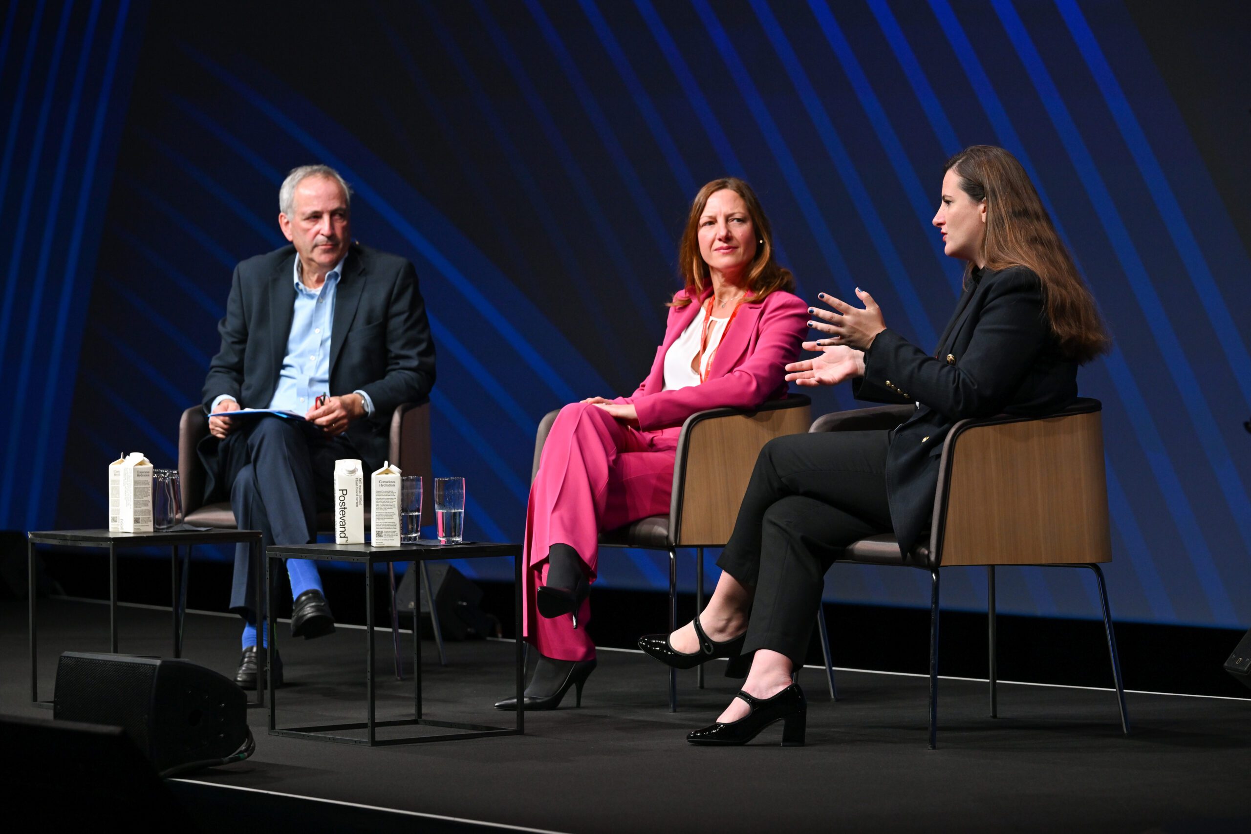 Dynamic panel of global treasury leaders launching new ideas on stage at EuroFinance 2026 in Barcelona.