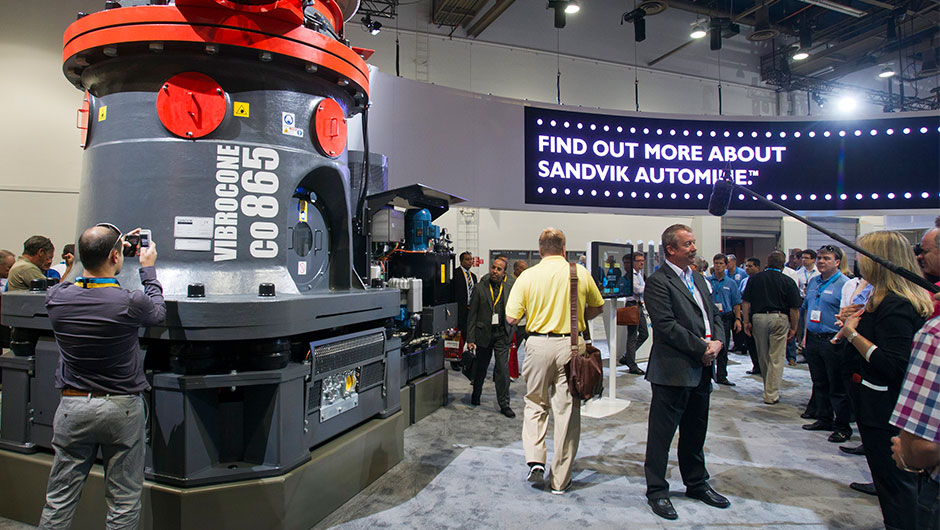 Sandvik Mining unveiling a new energy efficient crusher/grinder