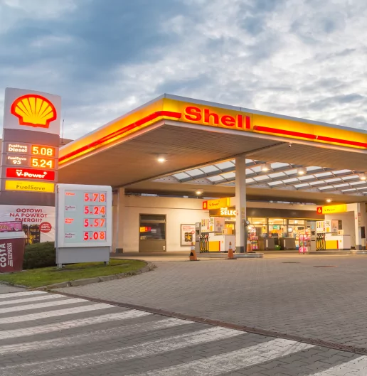 Shell station  e